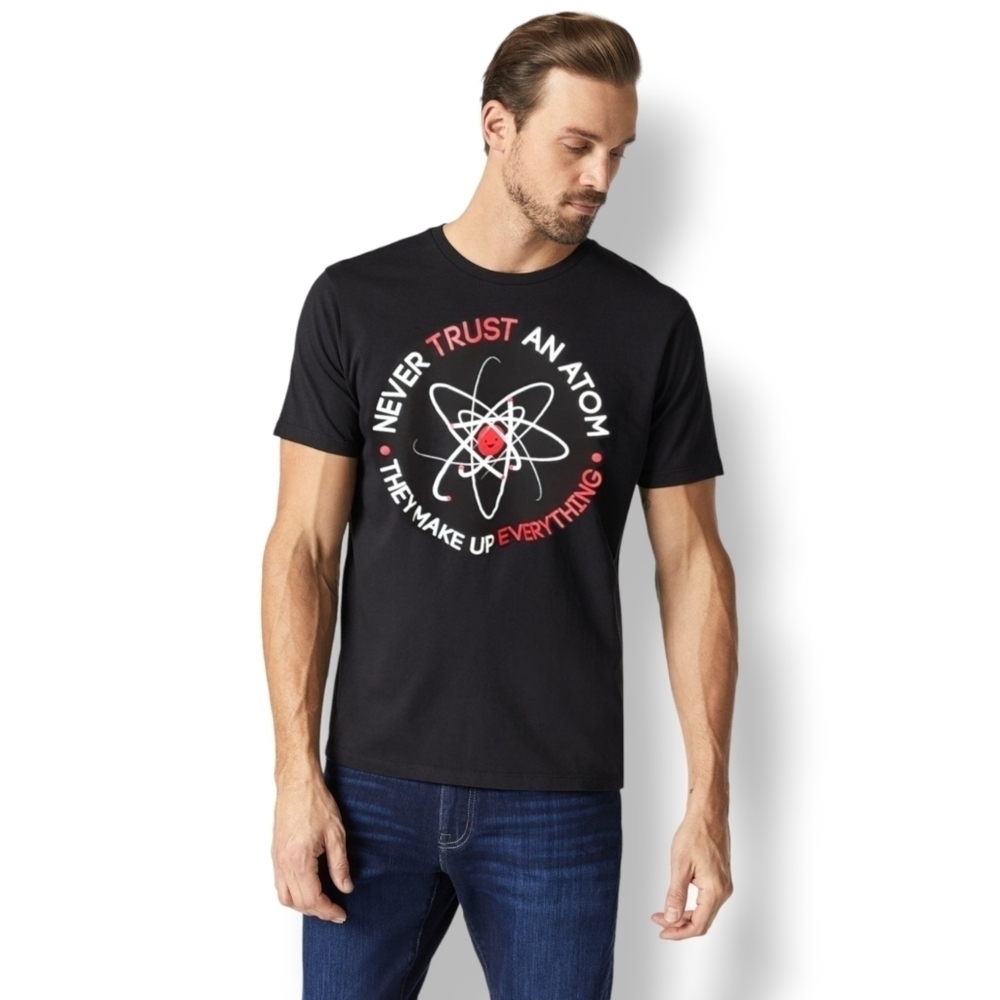 Funny Science Classic Black Tee Shirt